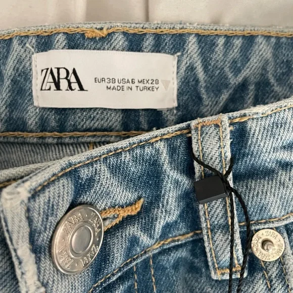 NWT Zara jeans Sz 6 - Picture 2 of 9
